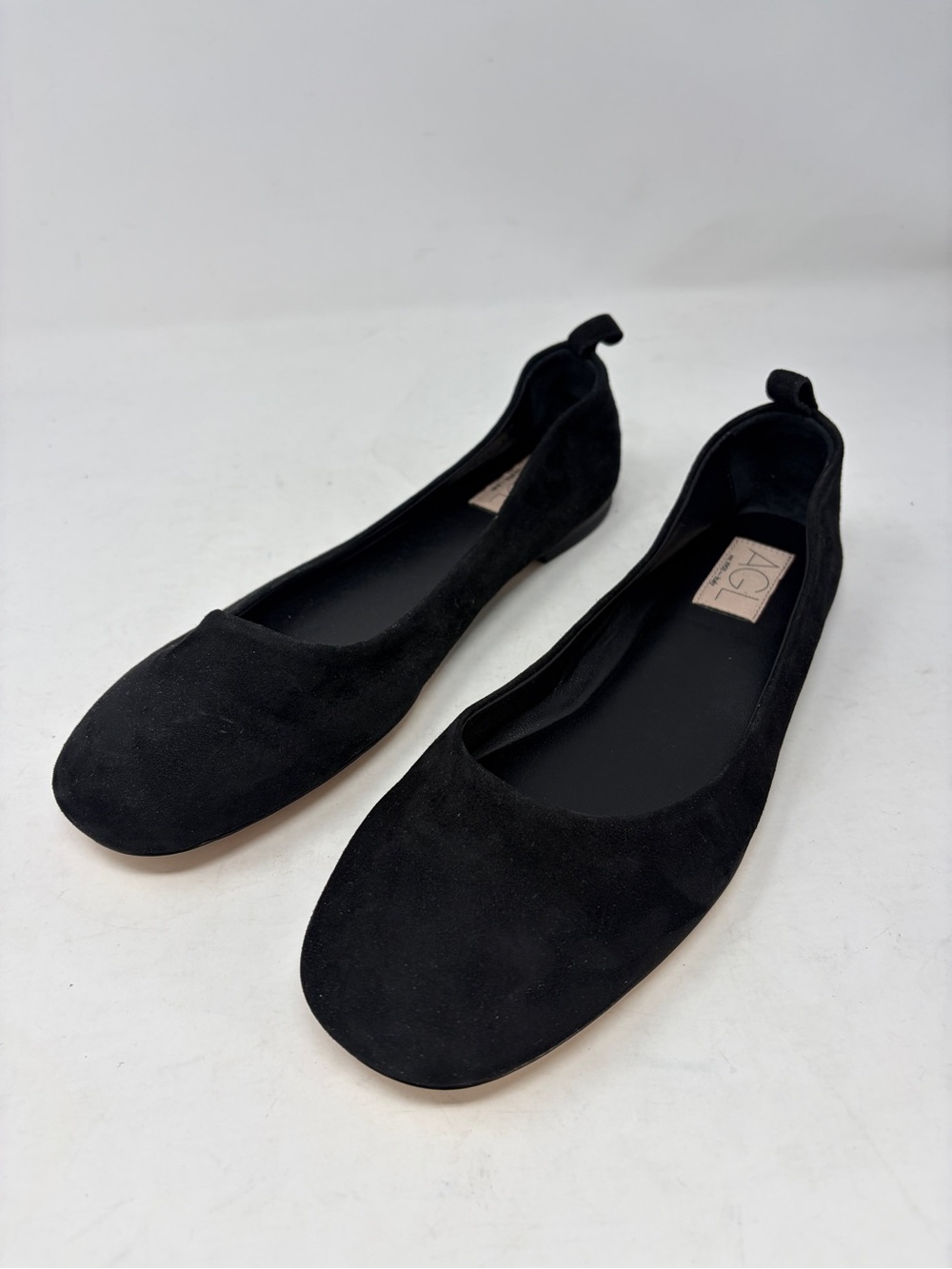 AGL Kim Suede Ballerina Black Flats Women’s 40.5 EUR  Like New Shoes